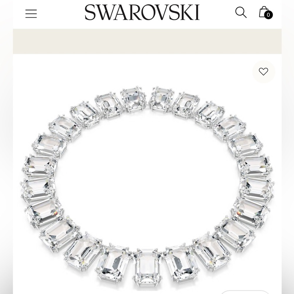 Swarovski Millenia Octagon Cut Crystal Choker - Picture 3 of 10